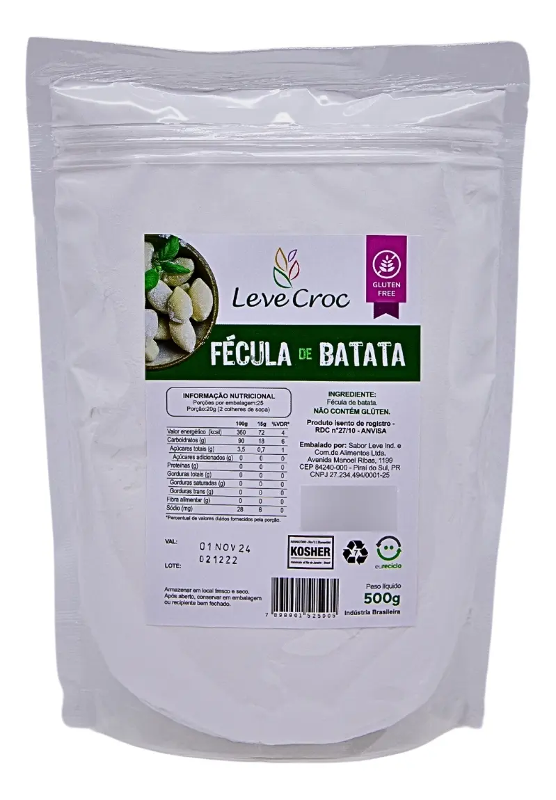 FÉCULA DE BATATA SEM GLÚTEN  500g